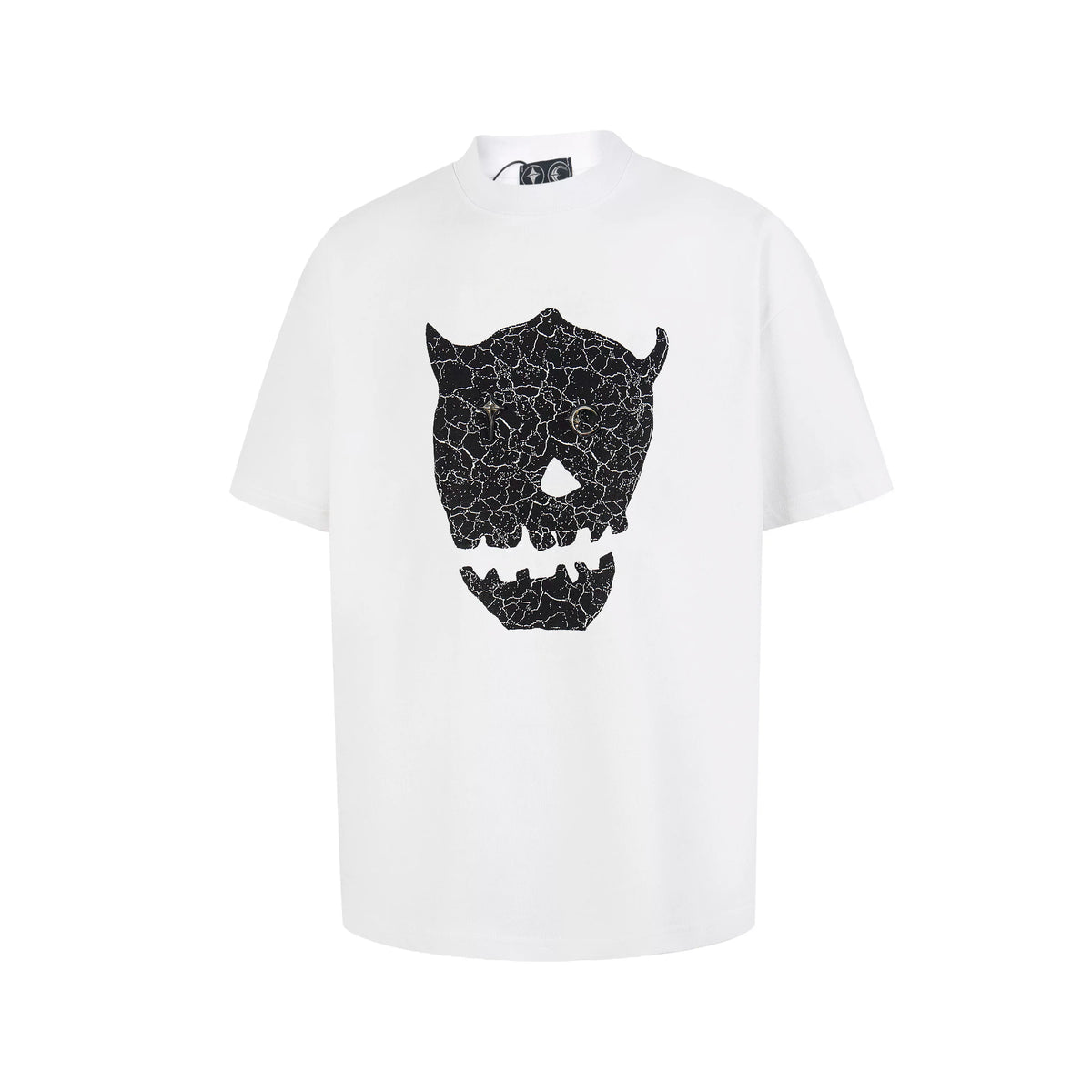 Thug Club Cracked Devil Skull Oversized T-Shirt, Unisex