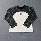 Broken Planet Camo Raglan Waffle Long Sleeve T-Shirt