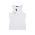 Thug Club Metal TC Logo U-neck Tank Top, Y2K Gothic Sleeveless Vest