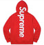 Supreme Vertical Logo Hooded Sweatshirt – Red / White