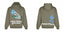 Broken Planet When Reality Goes Mad Olive Green Oversized Graphic Hoodie