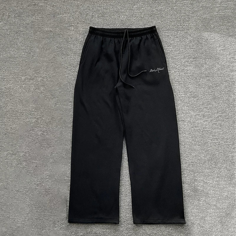 Broken Planet Script Logo Wide Leg Sweatpants - 2 Colors Available