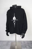 Thug Club Black Skull Star Print Studded Hoodie, Unisex