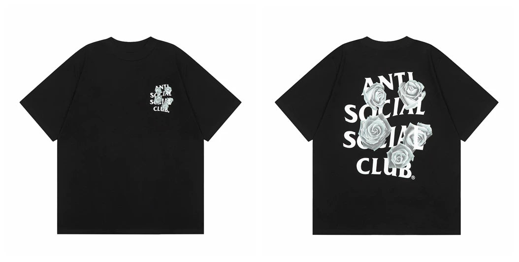 ASSC short sleeved American high street hip-hop fashion brand summer unisex loose cotton casual couple letter T-shirt (35)