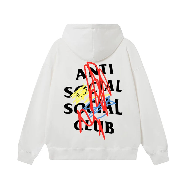 ANTI SOCIAL SOCIAL CLUB ASSC Basic Reflective Chinese Loong Print Autumn Winter Hoodie (33) Hover Image