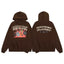 Broken Planet Out Of Service Brown Oversized Graphic Hoodie