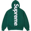 Supreme Vertical Logo Hooded Sweatshirt – Green / White
