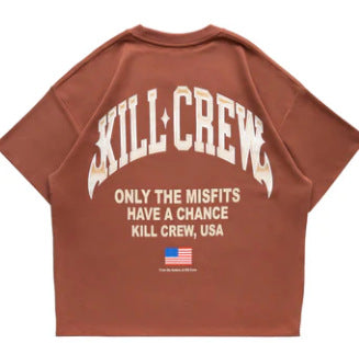 Killcrew Only the Misfits Graphic Brown T-Shirt Hover Image