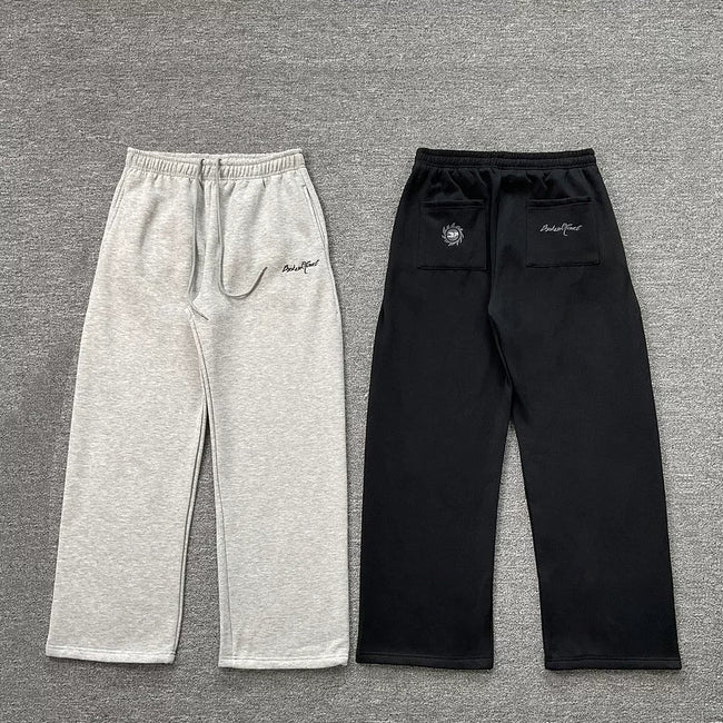 Broken Planet Script Logo Wide Leg Sweatpants - 2 Colors Available Main Image