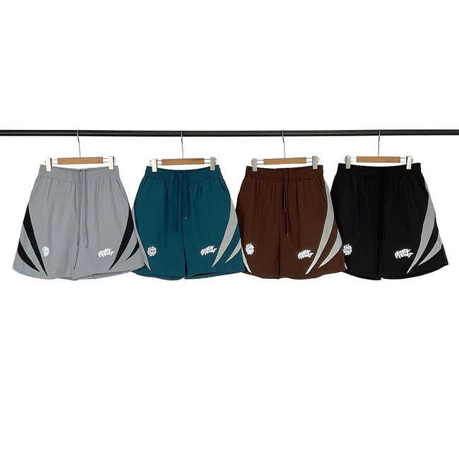 Broken Planet Angular Panel Graffiti Sport Shorts‑4 Colors Main Image