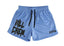 Killcrew Logo Graphic Blue and Black Mesh Shorts