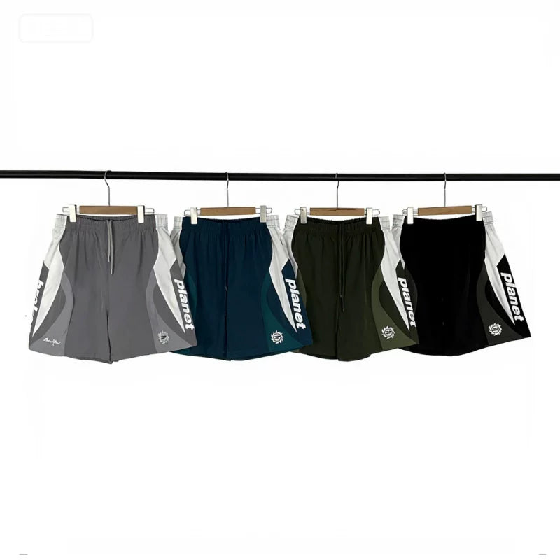 Broken Planet Retro Panel Shorts V2 - 4 Colors Available
