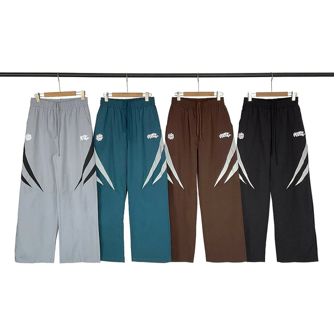 Broken Planet Angular Color‑Block Wide Leg Track Pants‑4 Colors Hover Image