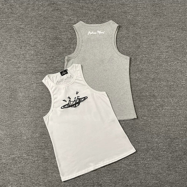 Broken Planet Cracked Planet Racer Tank Top - 2 Colors Available Hover Image