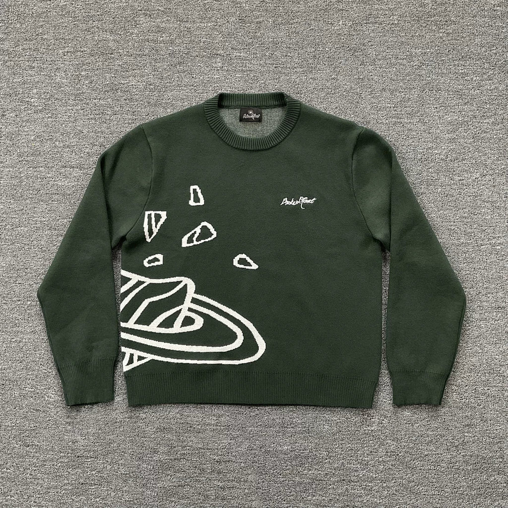 Broken Planet Cracked Planet Knit Sweater - 4 Colors Available