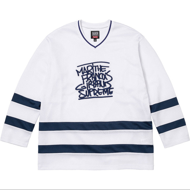 Supreme x Marithé + François Girbaud Hockey Jersey – White Hover Image