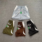 Broken Planet Alien Skull Graphic Color Block Nylon Shorts - 4 Colors Available