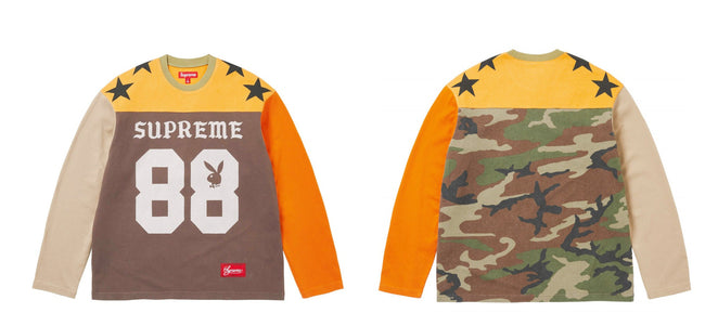 Supreme x Playboy L/S Football Top – Multicolor Camo Hover Image