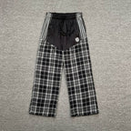 Broken Planet Plaid Patchwork Wide Leg Pants‑2 Colors