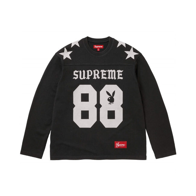 Supreme x Playboy L/S Football Top – Black Hover Image