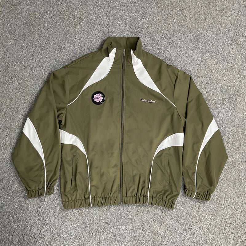 Broken Planet Retro Curved Color‑Block Track Jacket‑4 Colors