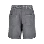 Thug Club Grey Vintage Washed Raw Seam Sweat Shorts, Unisex