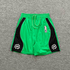 Broken Planet Color‑Block Basketball Mesh Shorts, 4 Colors Unisex Retro Street Sport Shorts