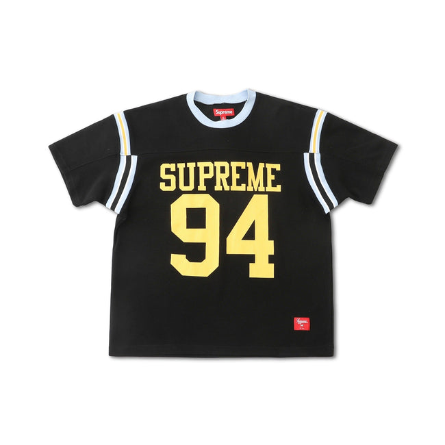 Supreme Color Blocked Football Top – Black/Yellow Hover Image