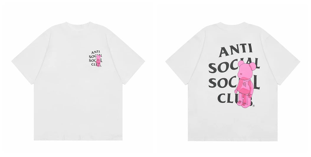 ASSC short sleeved American high street hip-hop fashion brand summer unisex loose cotton casual couple letter T-shirt (39)