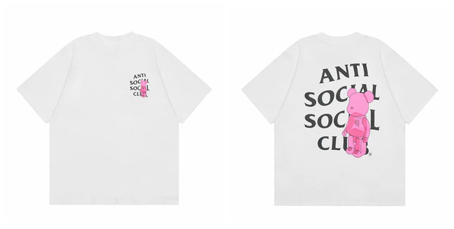 ASSC short sleeved American high street hip-hop fashion brand summer unisex loose cotton casual couple letter T-shirt (39) Hover Image