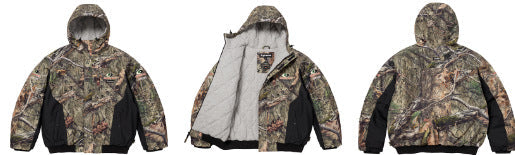 Supreme / Mossy Oak Reversible Hooded Puffer Jacket - Mossy Oak Camo / Grey Hover Image