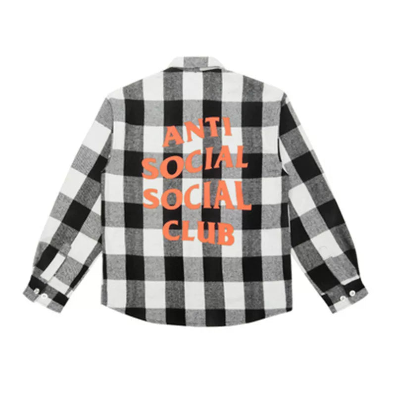 GX ASSC anti shirt tie dye social loose club plaid jacket design niche layering shirt trend (7)