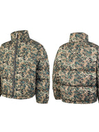 Thug Club Digital Camo Stand Collar Puffer Jacket, Unisex