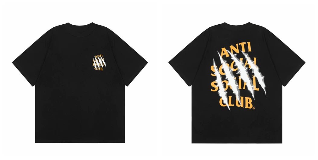 ASSC short sleeved American high street hip-hop fashion brand summer unisex loose cotton casual couple letter T-shirt (23)