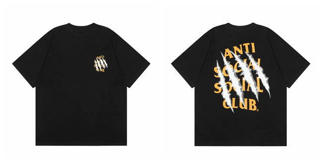 ASSC short sleeved American high street hip-hop fashion brand summer unisex loose cotton casual couple letter T-shirt (23) Hover Image