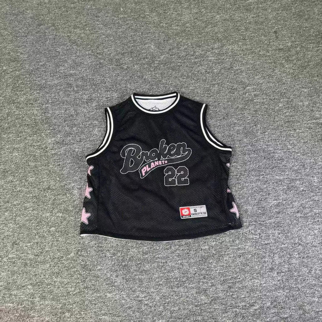 Broken Planet 22 Star Mesh Basketball Jersey