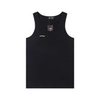 Thug Club Embroidered Logo U-Neck Tank Top, Y2K Gothic Sleeveless Vest