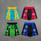 Broken Planet Star Graphic Vertical Stripe Basketball Shorts (4 Colors)