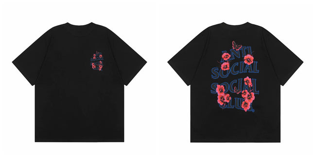 ASSC short sleeved American high street hip-hop fashion brand summer unisex loose cotton casual couple letter T-shirt (12) Hover Image