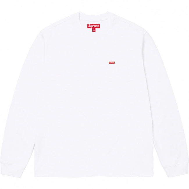 Supreme Small Box Logo Long Sleeve Top - White Hover Image