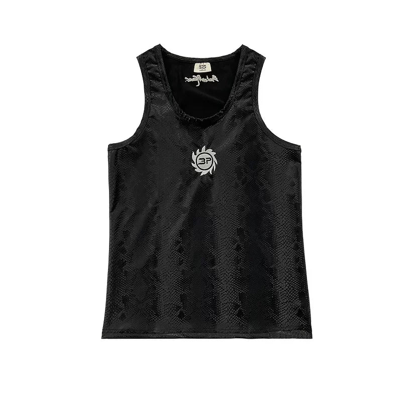Broken Planet Snake Mesh Tank Top - 3 Colors Available