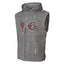 Thug Club Grey Distressed Sleeveless Hooded Vest, Unisex