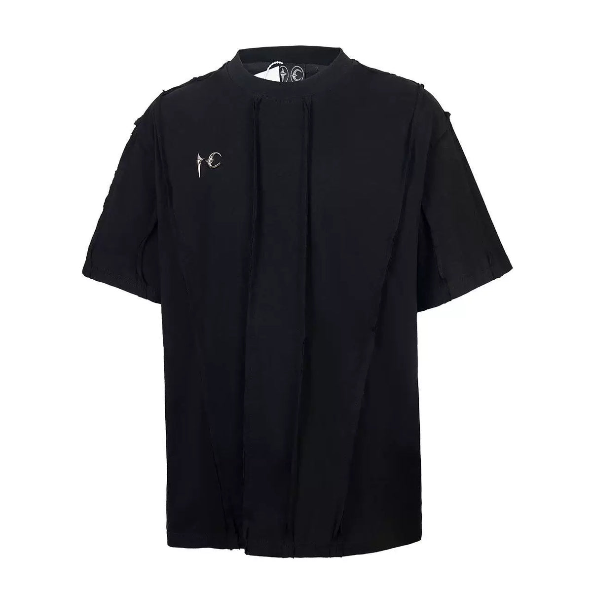 Thug Club Black Seam Detail Oversized T-Shirt, Unisex