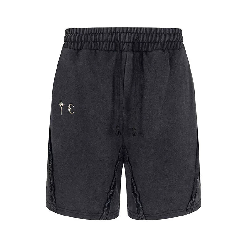 Thug Club Vintage Washed Raw Seam Sweat Shorts, Unisex