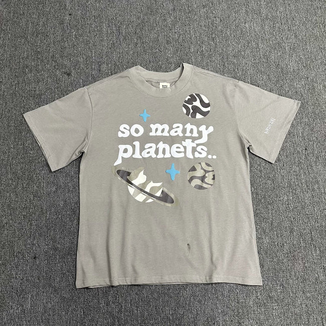 Broken Planet So Many Planets Graphic T-Shirt - Light Grey Hover Image