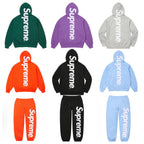 25ss Supreme Satin Apple é Hooded Sweatshirt hooded sweatshirt pants (6)