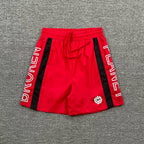 Broken Planet Side Letter Print Color‑Block Sport Shorts (4 Colors)