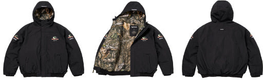 Supreme / Mossy Oak Reversible Hooded Puffer Jacket - Black Hover Image