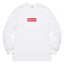 Supreme Box Logo Long Sleeve Tee - White