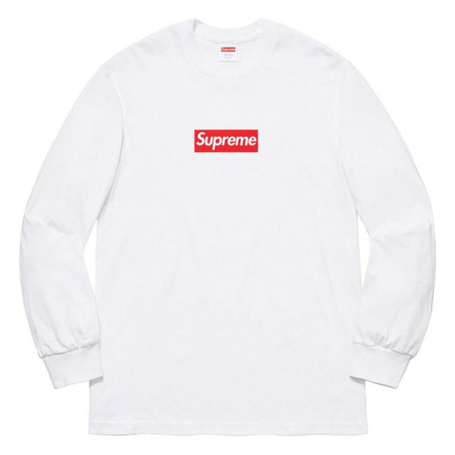 Supreme Box Logo Long Sleeve Tee - White Hover Image